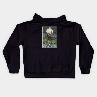 The Moon Halloween Tarot Card Werewolf Jack O Lantern Crab Kids Hoodie